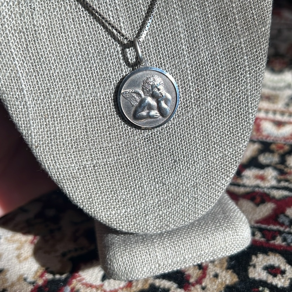 Sterling silver Angel pendant